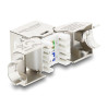 Delock Keystone Modul RJ45 Buchse zu LSA Cat.6A werkzeugfrei 45° winkelbar geschirmt