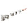 Delock Keystone Modul RJ45 Buchse zu LSA Cat.6A werkzeugfrei 45° winkelbar geschirmt