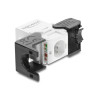 Delock Keystone Modul RJ45 Buchse zu LSA Cat.6 UTP werkzeugfrei schwarz / weiß