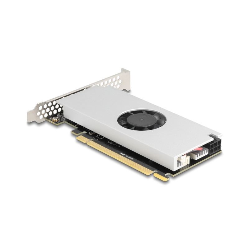 Delock PCI Express x16 Karte zu 2 x USB 20 Gbps USB Type-C™ Dual Channel mit Lüfter und Kühlkörper im Low Profile Formfaktor