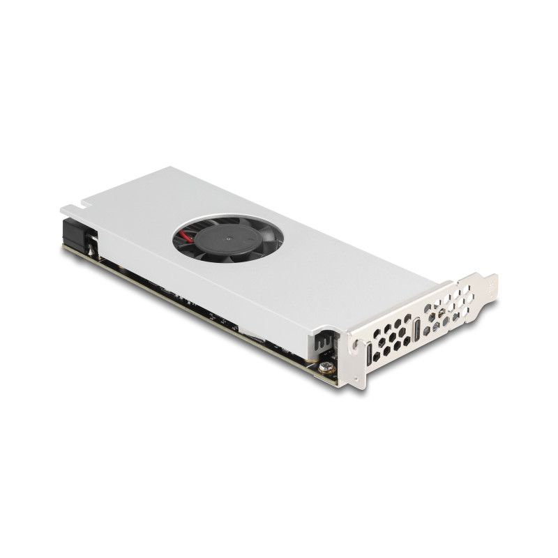 Delock PCI Express x16 Karte zu 2 x USB 20 Gbps USB Type-C™ Dual Channel mit Lüfter und Kühlkörper im Low Profile Formfaktor