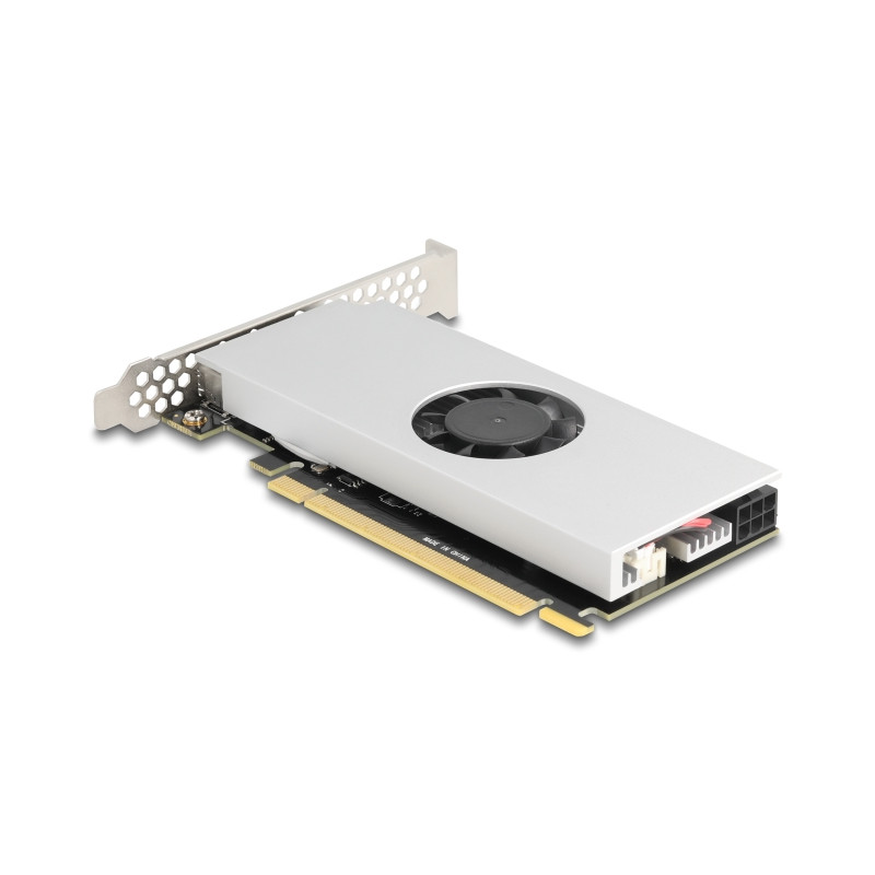 Delock PCI Express x16 Karte zu 4 x USB 20 Gbps USB Type-C™ Quad Channel mit Lüfter und Kühlkörper im Low Profile Formfaktor