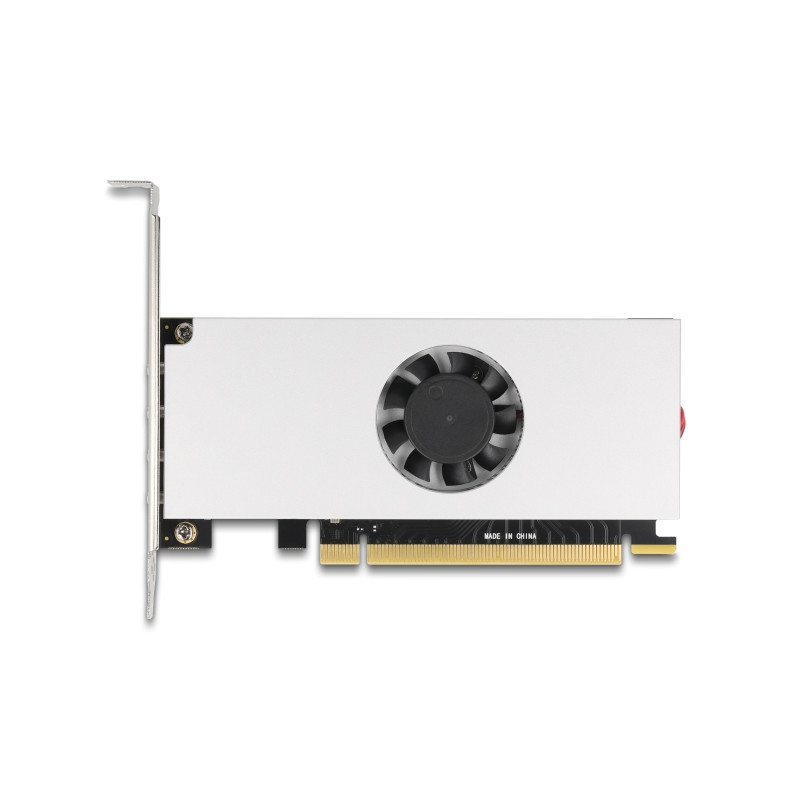 Delock PCI Express x16 Karte zu 4 x USB 20 Gbps USB Type-C™ Quad Channel mit Lüfter und Kühlkörper im Low Profile Formfaktor