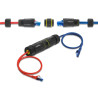 Delock Kabelverbinder RJ45 Buchse zu RJ45 Buchse mit M23 Gewinde geeignet für Cat.6a / Cat.7 Netzwerkkabel IP68 staub- und wasse