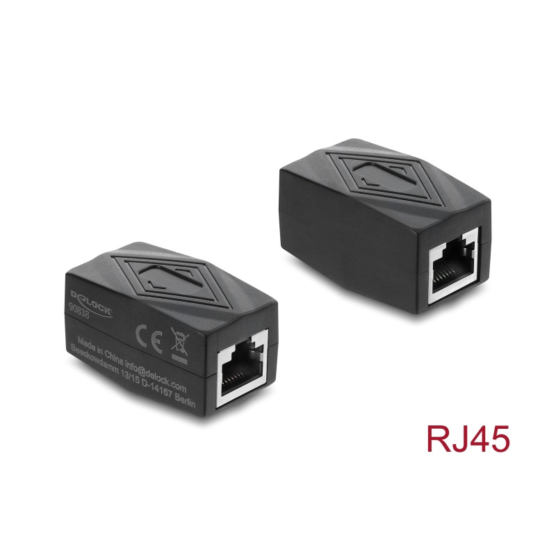 Delock Adapter Kupplung RJ45 Buchse zu Buchse Cat.6 geschirmt schwarz