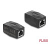 Delock Adapter Kupplung RJ50 Buchse zu Buchse geschirmt schwarz