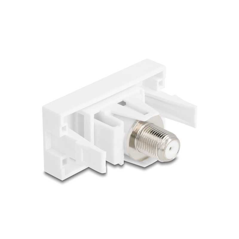 Delock Easy 45 Modul IEC Buchse zu F Buchse weiß