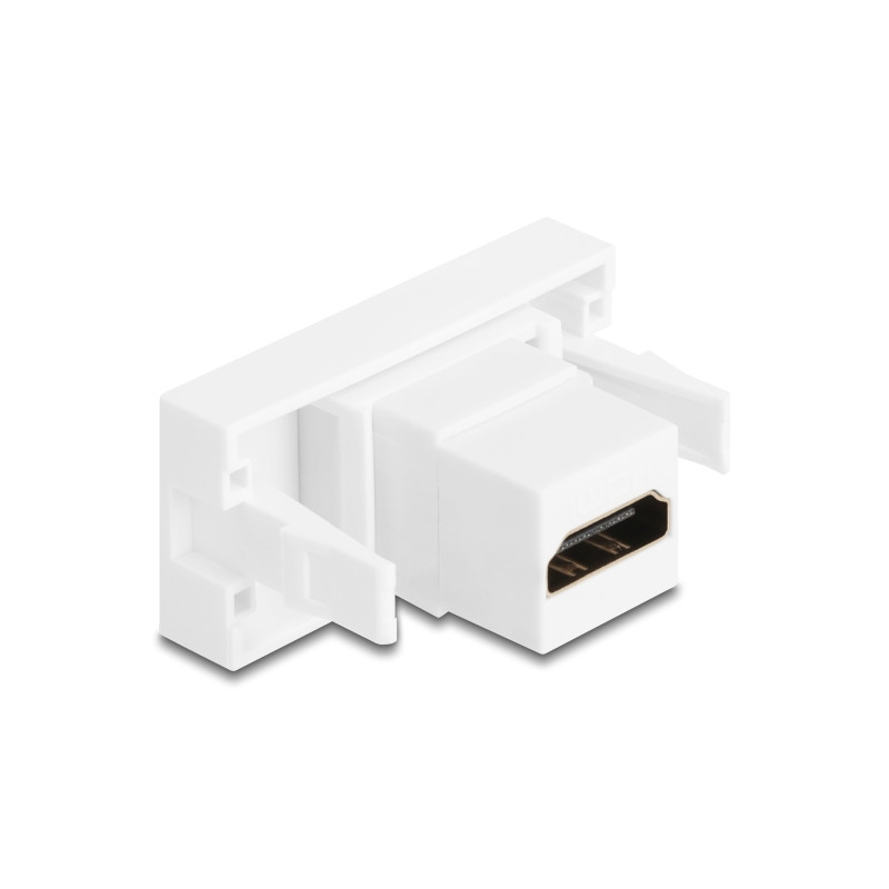 Delock Easy 45 Modul HDMI Buchse zu HDMI Buchse 4K 60Hz weiß