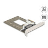 Delock PCI Express 4.0 x4 Karte zu 1 x NVMe M.2 Key M 110 mm oder U.2 Slot