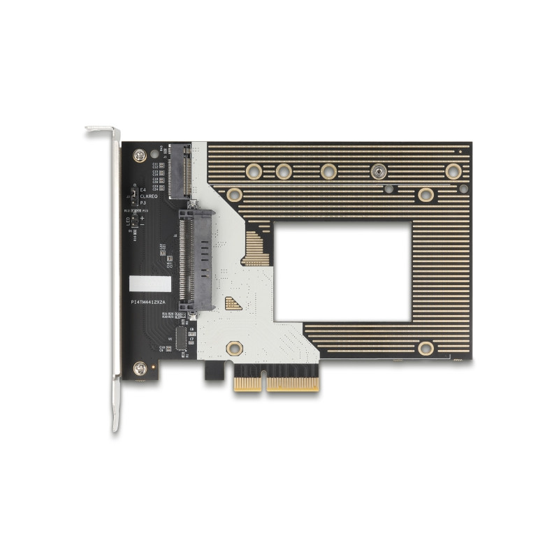 Delock PCI Express 4.0 x4 Karte zu 1 x NVMe M.2 Key M 110 mm oder U.2 Slot