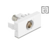 Delock Easy 45 Modul BNC Buchse zu BNC Buchse weiß
