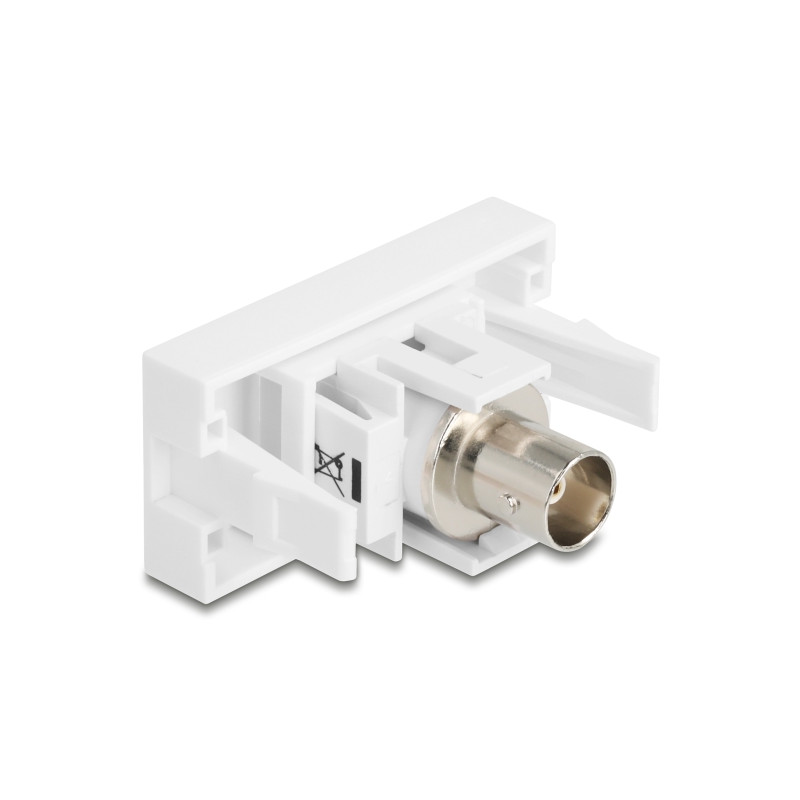 Delock Easy 45 Modul BNC Buchse zu BNC Buchse weiß