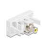 Delock Easy 45 Modul Cinch Buchse zu Cinch Buchse gelb / weiß