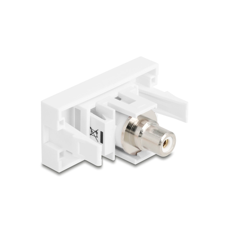 Delock Easy 45 Modul Buchse zu Cinch Buchse weiß / weiß