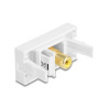 Delock Easy 45 Modul Cinch Buchse zu Cinch Buchse vergoldet gelb / weiß