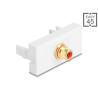 Delock Easy 45 Modul Cinch Buchse zu Cinch Buchse vergoldet rot / weiß