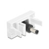 Delock Easy 45 Modul DC 5,5 x 2,5 mm Buchse zu DC 5,5 x 2,1 mm Stecker weiß