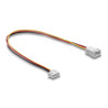 Delock Lüfter Verlängerungskabel JST Stecker zu Buchse 3 Pin, Steckerlänge 7 mm, 30 cm