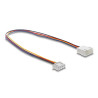 Delock Lüfter Verlängerungskabel JST PWM Stecker zu Buchse 4 Pin, Steckerlänge 7 mm, 30 cm