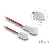 Delock Lüfter Verlängerungskabel Stecker zu Buchse 2 Pin, Steckerlänge 13 mm, 30 cm
