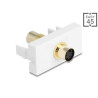 Delock Easy 45 Modul Mini-DIN 4 Pin Buchse zu Buchse vergoldet weiß