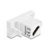 Delock Easy 45 Modul HDMI Buchse zu Buchse diagonal 8K 60 Hz weiß