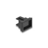Delock Easy 45 Modul SC Simplex Buchse zu SC Simplex Buchse mit Laserschutzklappe innen blau / weiß