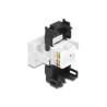 Delock Easy 45 RJ45 Buchse zu LSA Cat.6A 180° werkzeugfrei schwarz / weiß