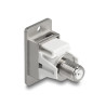 Delock Panel Mount IEC Stecker zu F Buchse silber / weiß