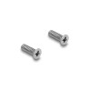 Delock Panel Mount DC 5,5 x 2,5 mm Buchse zu DC 5,5 x 2,5 mm Stecker silber / weiß / schwarz