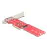 Delock PCI Express 5.0 x4 Karte zu 1 x intern NVMe M.2 Key M - Low Profile Formfaktor