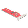 Delock PCI Express 5.0 x4 Karte zu 1 x intern NVMe M.2 Key M - Low Profile Formfaktor