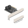 Delock PCI Express x4 Karte zu 5 Port SATA Kontroller - Low Profile Formfaktor