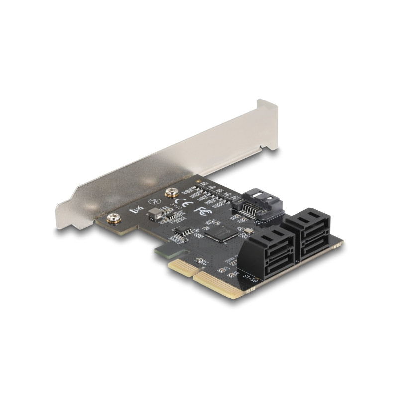 Delock PCI Express x4 Karte zu 5 Port SATA Kontroller - Low Profile Formfaktor