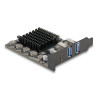 Delock PCI Express x4 Karte zu 1 x USB Type-C™20 Gbps + 2 x Typ-A 10 Gbps - Low Profile Formfaktor