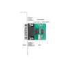 Delock USB auf RS-232 Konverter FTDI FT231XS USB 2.0 Pfostenstecker zu D-Sub 9 Stecker mit Low Profile Blende und Kabel 30 cm