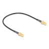 Delock Antennenkabel RP-SMA Buchse zum Einbau zu RP-SMA Buchse zum Einbau RG-174 32 cm