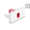 Delock Easy 45 Modul SC Simplex Buchse zu SC Simplex Buchse violett / weiß