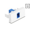 Delock Easy 45 Modul SC Simplex Buchse zu SC Simplex Buchse blau / weiß
