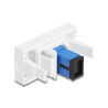 Delock Easy 45 Modul SC Simplex Buchse zu SC Simplex Buchse blau / weiß