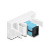 Delock Easy 45 Modul SC Simplex Buchse zu SC Simplex Buchse aqua / weiß
