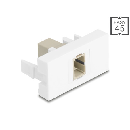 Delock Easy 45 Modul SC Simplex Buchse zu SC Simplex Buchse beige / weiß