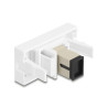 Delock Easy 45 Modul SC Simplex Buchse zu SC Simplex Buchse beige / weiß