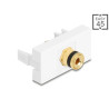 Delock Easy 45 Modul Polklemme zu Gewindebuchse schwarz / weiß