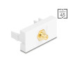 Delock Easy 45 Modul RP-SMA Buchse zu RP-SMA Buchse weiß