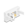 Delock Easy 45 Modul RP-SMA Buchse zu RP-SMA Buchse weiß