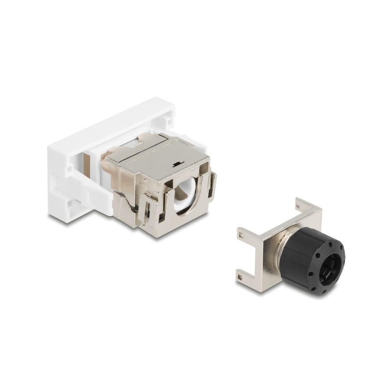 Delock Easy 45 Modul RJ45 Buchse zu LSA Cat.6A 180° werkzeugfrei