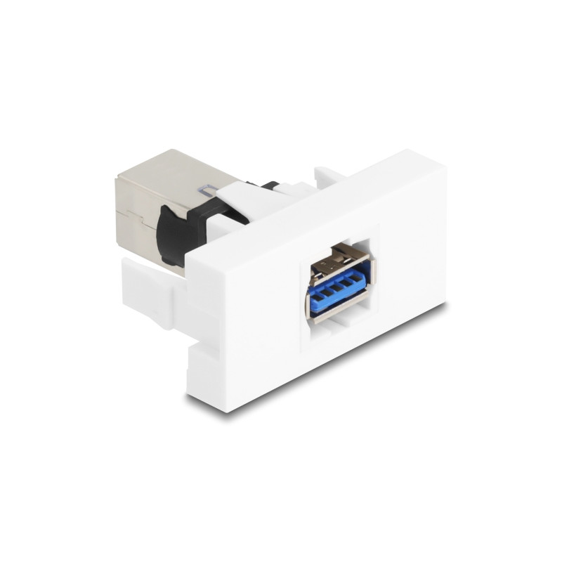 Delock Easy 45 Modul USB 5 Gbps Typ-A Buchse zu USB 5 Gbps Typ-B Buchse weiß