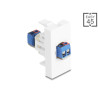 Delock Easy 45 Modul Terminalblock zu Terminalblock weiß