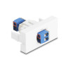Delock Easy 45 Modul Terminalblock zu Terminalblock weiß